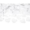 Fehér szivecskés konfetti ágyú 40 cm