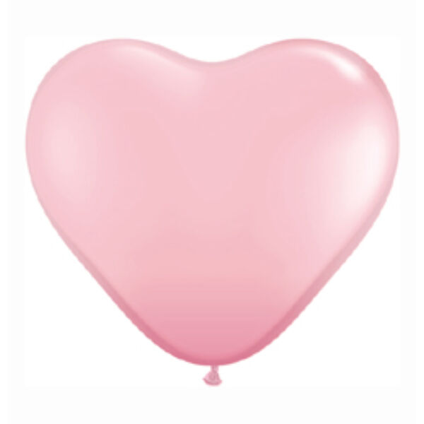 Rózsaszín szív lufi 15 cm