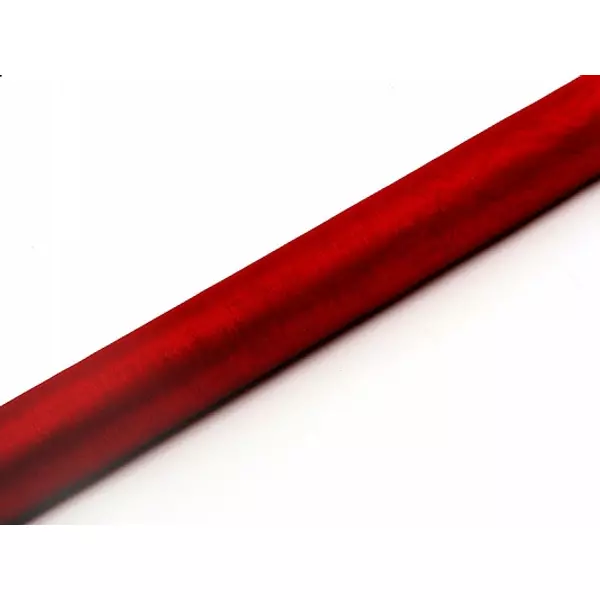 Piros organza anyag 36 cm