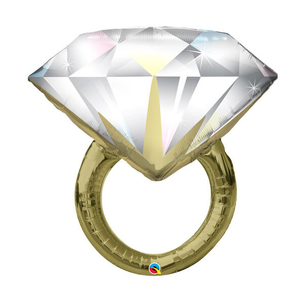 Gyémánt gyűrű héliumos lufi