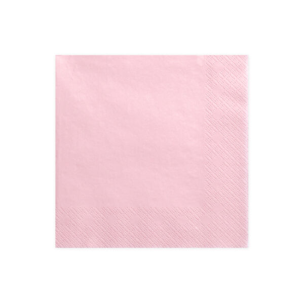Rózsaszín szalvéta 20 db