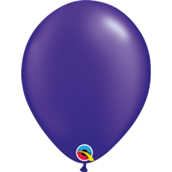 Sötétlila gyöngyházas qualatex lufi 28 cm